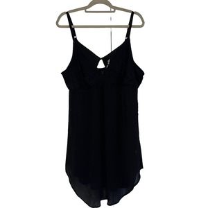 Torrid Sleep Black Babydoll Lace Adjustable Straps Size 2